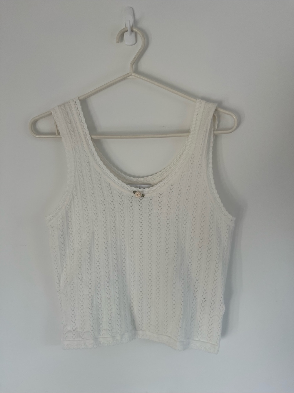 House of Harlow 1960 White Knit Tank Top